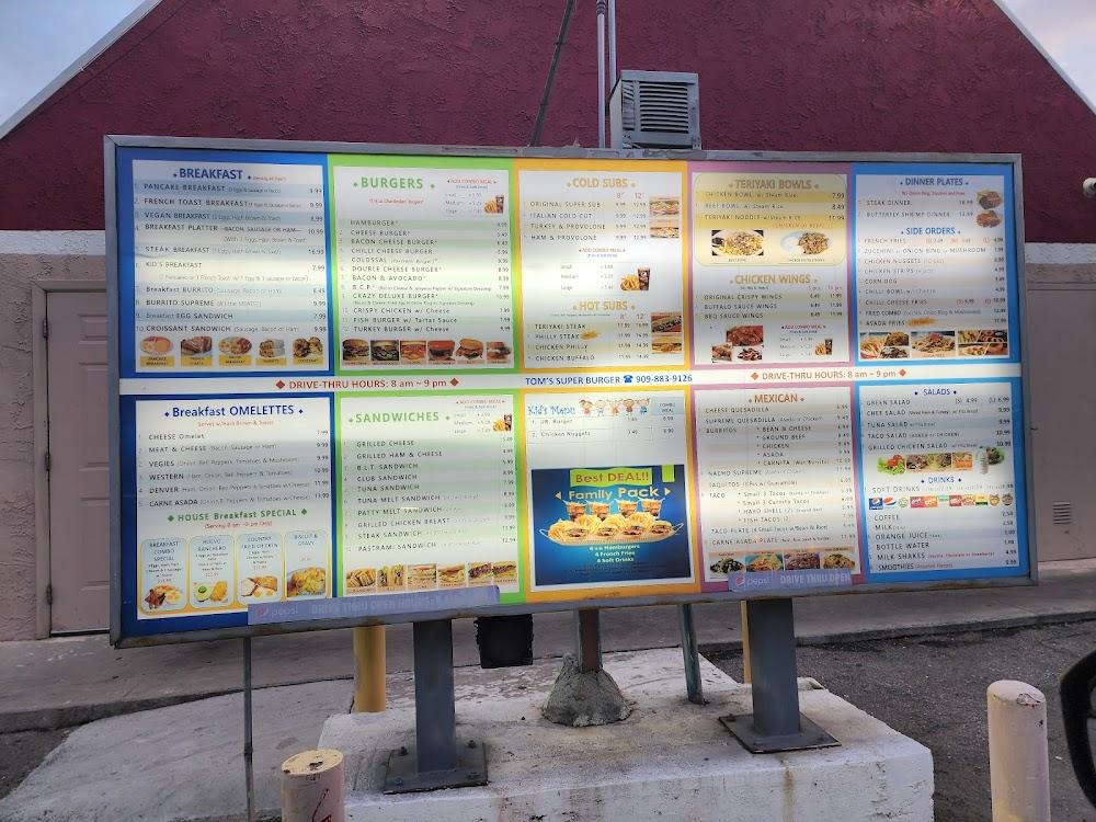 Tom's Burger & Philly Steak Subs Menu image 2